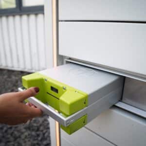 Photo Solar battery installation