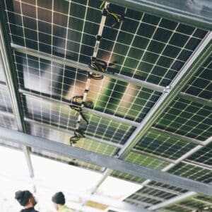 Photo Solar panel installation