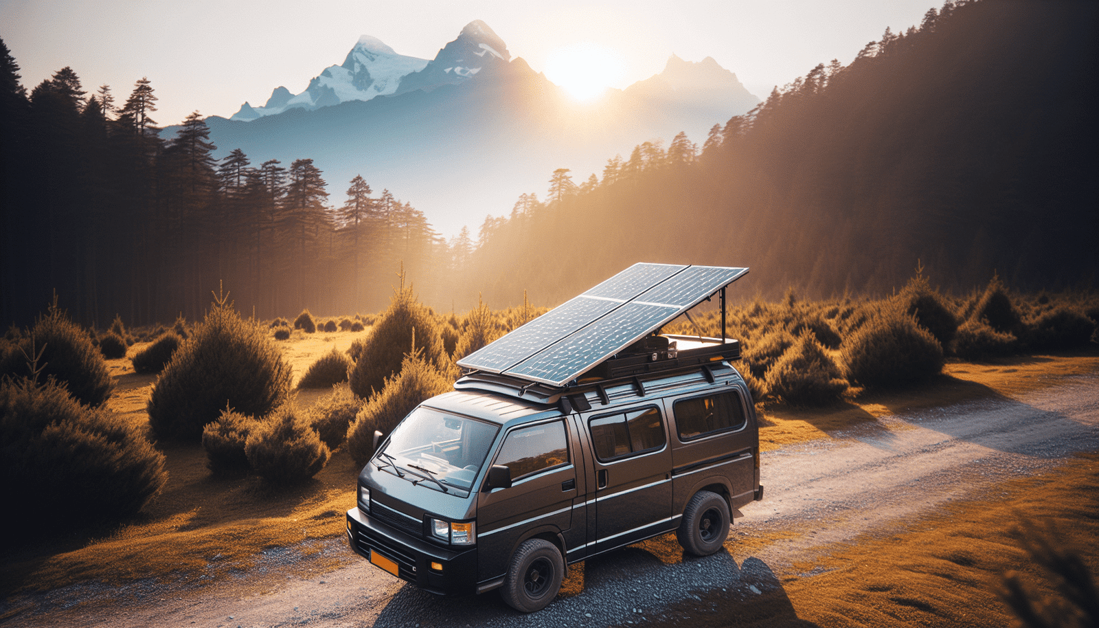 navigating life with a solar panel set up for van freedom 1