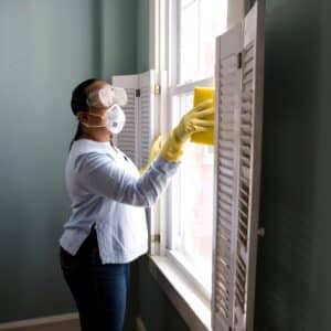 Photo Solar panel cleaning