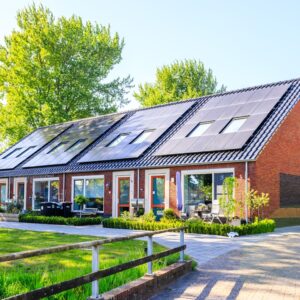 Photo Damaged solar panels