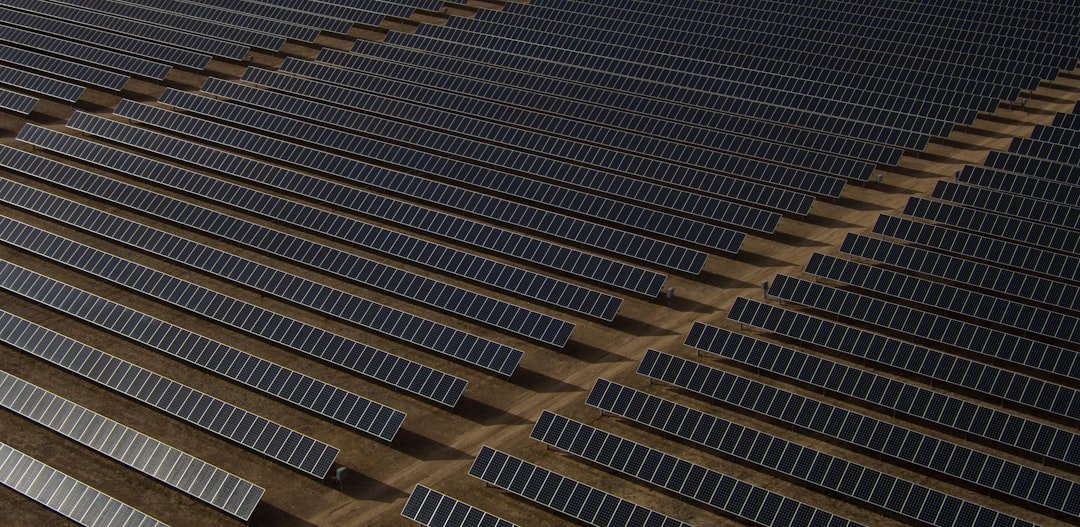 Photo Solar panel maintenance