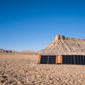 Photo Solar Battery Storage Installation