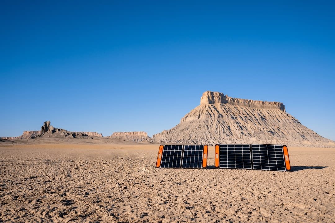 Photo Solar Battery Storage Installation