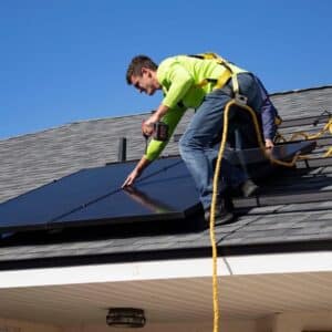 Photo Solar Panel Installation