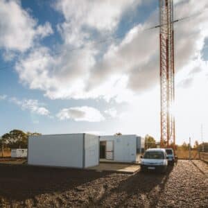 Photo Solar Battery Storage Installation