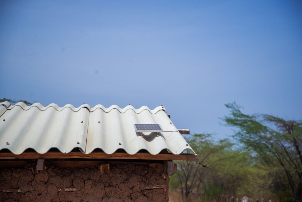 Photo Off-grid Solar System Installation